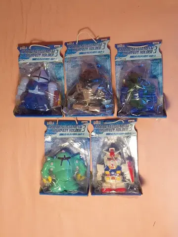 모빌슈트 건담 키 홀더 5체 세트