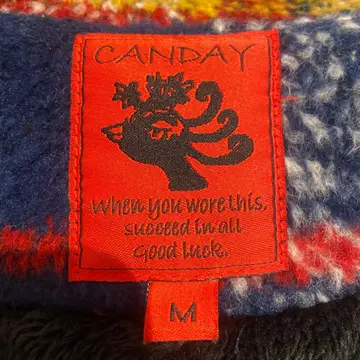 CANDAY 체크 무늬 후드 부착 코트 귀여운 방한 코트