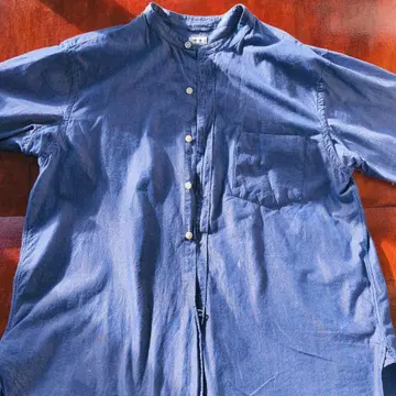 blurhms 다크 블루 긴팔 셔츠