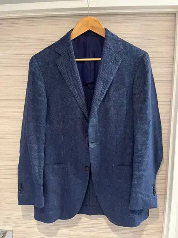 빔즈 F 자켓 46 블루 헤링본