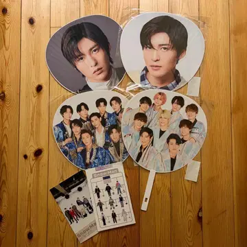 Snow Man 메구로 렌 부채 세트