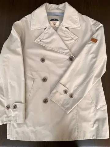 AIGLE 베이지 나일론 여성용 트렌치코트