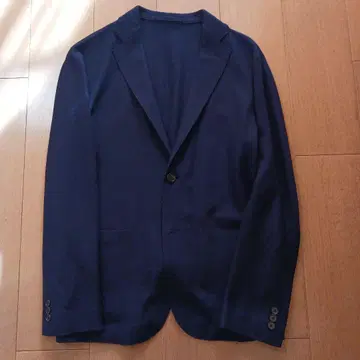 네이비 블루 테일러드 자켓