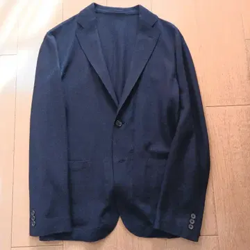 네이비 블루 테일러드 자켓