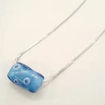 레어 MONET 블루스톤 실버 목걸이