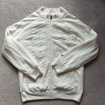 TIGORA 화이트 집업 스웨터 L