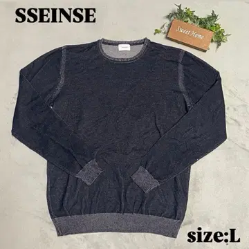 [ SSEINSE ] 센스 ( L ) 크루넥 스웨터 블랙 계열