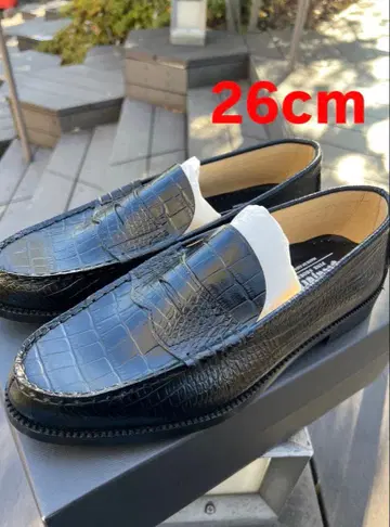 The Kenford Fineshoes BLACK CROCODILE