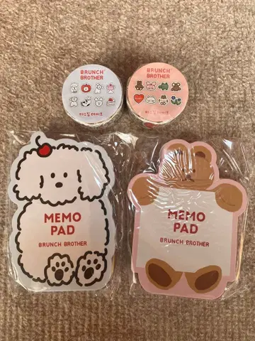 BRUNCH BROTHER 브런치브라더 메모 패드 마스킹 테이프