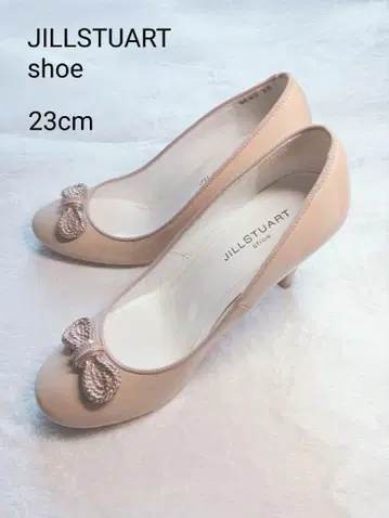 JILLSTUART 슈즈 펌프스 23cm 베이지 에나멜 리본