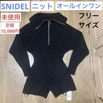 [ 미사용 ] 여성용 니트 SNIDEL 올인원 F 블랙