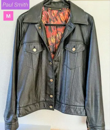 폴스미스 Paul Smith 소가죽 블랙 가죽 재킷 정품