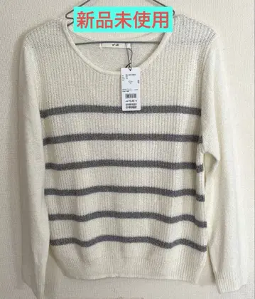 ef-de 스트라이프 긴팔 니트 스웨터