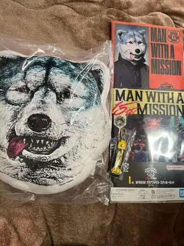 MAN WITH A MISSION 제일복권 타나카 카세트 C상 쿠션