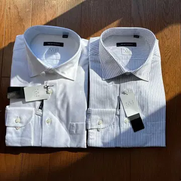 더 수트 컴퍼니 스트라이프 논아이론 스트레치 셔츠 2매 41/84