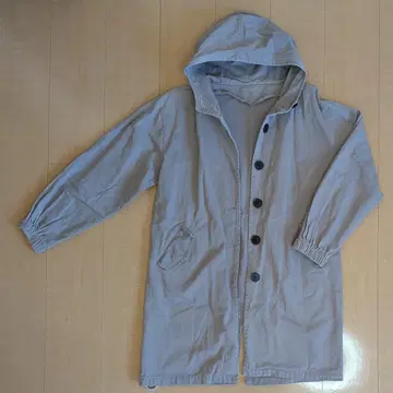 [ JUNOAH ] 후드 부착 그레이 코트