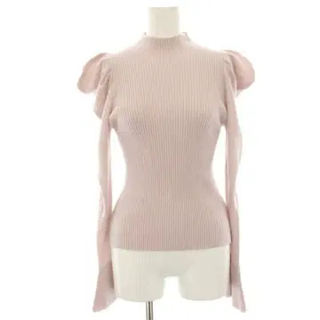 Her lip to 니트 퍼프 슬리브 리브 니트