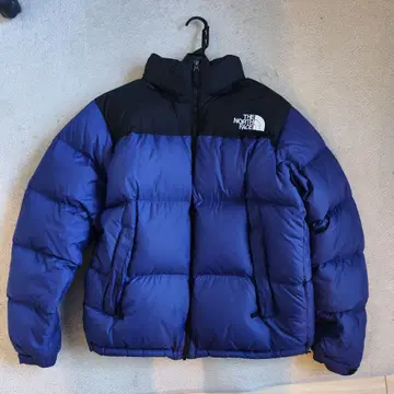 THE NORTH FACE 눕시 다운 자켓 네이비/블랙 보라색