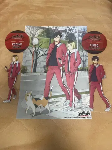 하이큐 코즈메 켄마 쿠로오 테츠로 아크릴 스탠드 포스터 세트