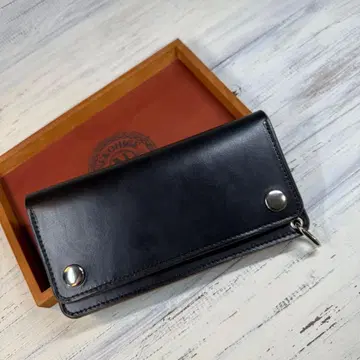 [ 트래커 지갑 롱 3층 ] 크롬 엑셀 차심 YKK 실버