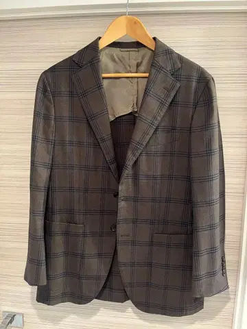 커스텀 테일러 빔즈 자켓 46 브라운