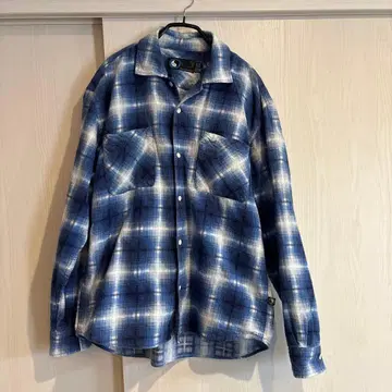 옴브레 체크 셔츠