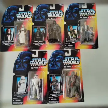 스타 워 THX 카드 포함 피규어 5개