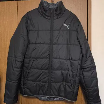 PUMA 블랙 충전솜 아우터 L