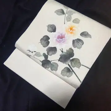 순수 실크 수제 나고야 오비 [야에 쓰바키]