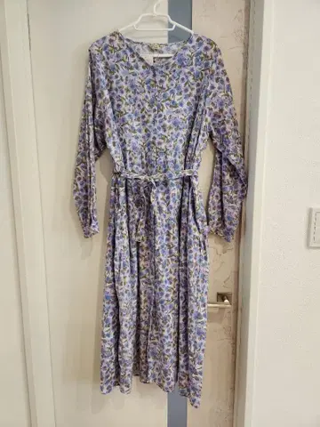 꽃무늬 원피스 퍼플