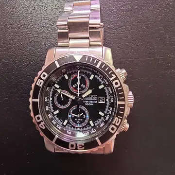 SEIKO 크로노그래프 알람 남성용 손목시계