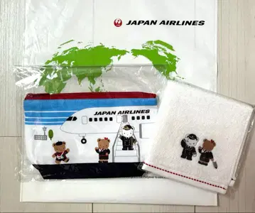 JAPAN AIRLINES x 파미리아 파우치 타월 세트