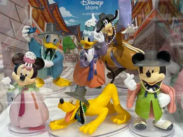 디즈니 피규어 6개 세트 한국 의상