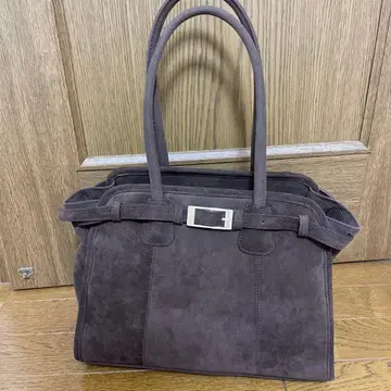 다크 브라운 스웨이드 토트백