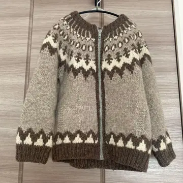 Kauri Kraft 울 집업 스웨터