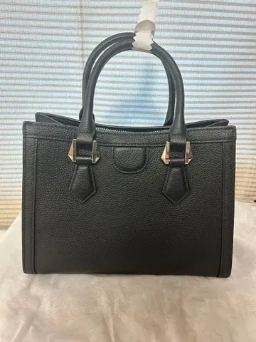 천연 가죽 숄더백 블랙