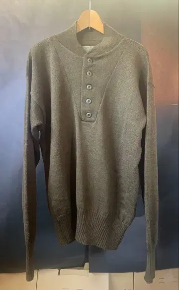 100% 울 밀리터리 스웨터 X-LARGE