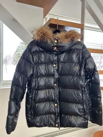 johnbull 블랙 다운 자켓 퍼 포함