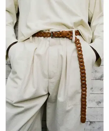 [ Llife ] LEATHER CHAIN BELT