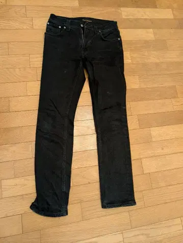 누디 진스 씬 핀 31인치 블랙