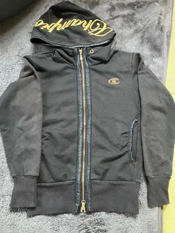 Champion 블랙 풀 집업 후드티 상하의 세트