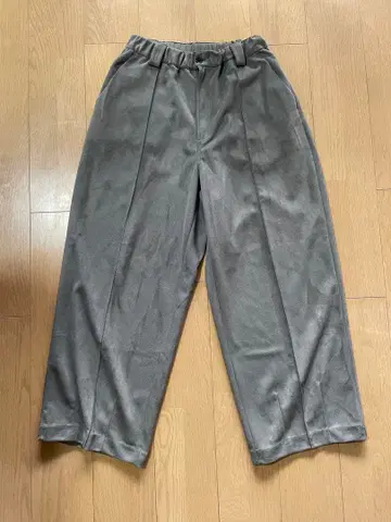 페이크 스웨이드 모던 슬랙스 팬츠