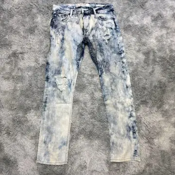 GUESS LOS ANGELES 스키니 데미지 데님