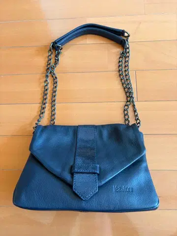 레아 토니 가죽 숄더백 블랙