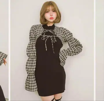 다리치 셔링 볼레로 미니 원피스 FL 택 포함 새상품