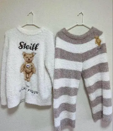 Steiff x Gelato Pique 룸웨어 상하의 세트