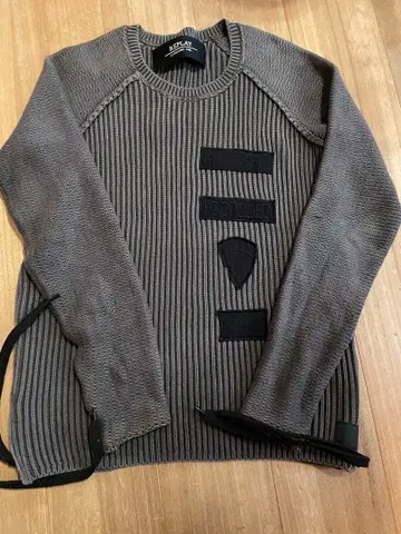 REPLAY 그레이 리브 스웨터