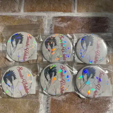 사스케 홀로그램 원작 캔뱃지 6개 세트