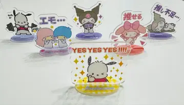 산리오 아크릴 스탠드 6체 세트 포차코 쿠로미 키키라라 마이멜로디