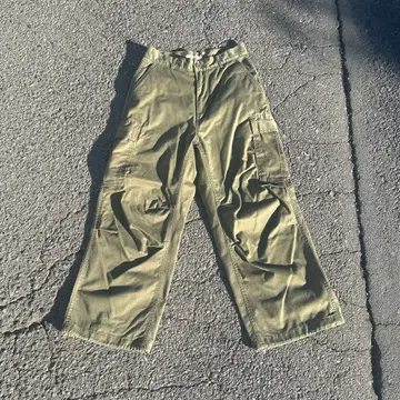 [ S 사이즈 ] 카고 팬츠 올리브 그린